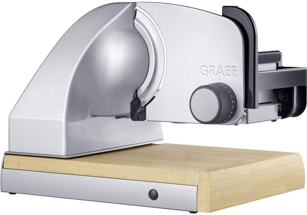 GRAEF. Allesschneider, Silber, Sliced Kitchen SKS850 S85010, Holz