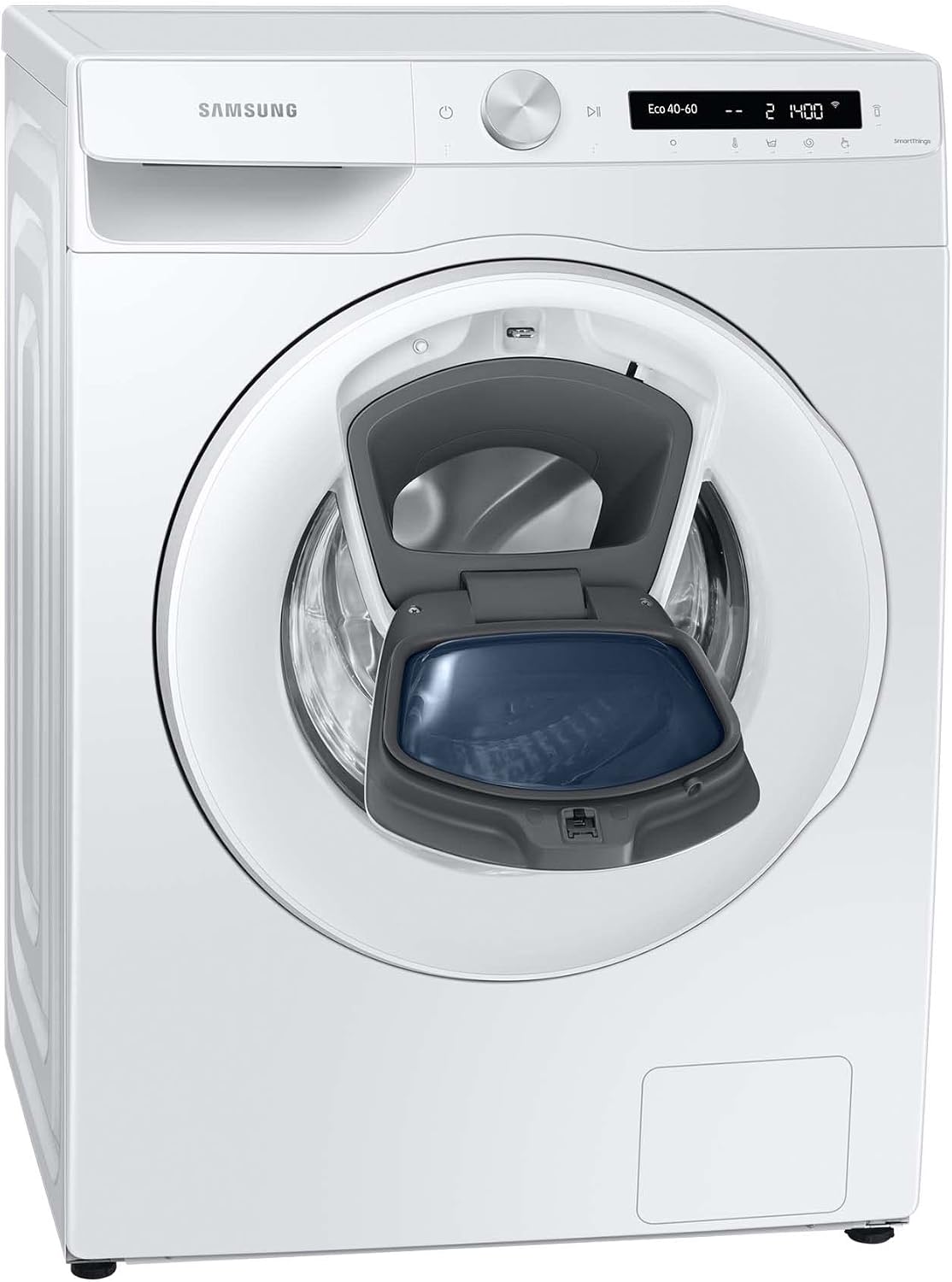Samsung Waschmaschine, 8 kg, Weiß, WW80T554ATW/S2, 1400 U/min, Ecobubble, AddWash, WiFi-SmartControl, Hygiene-Dampfprogramm