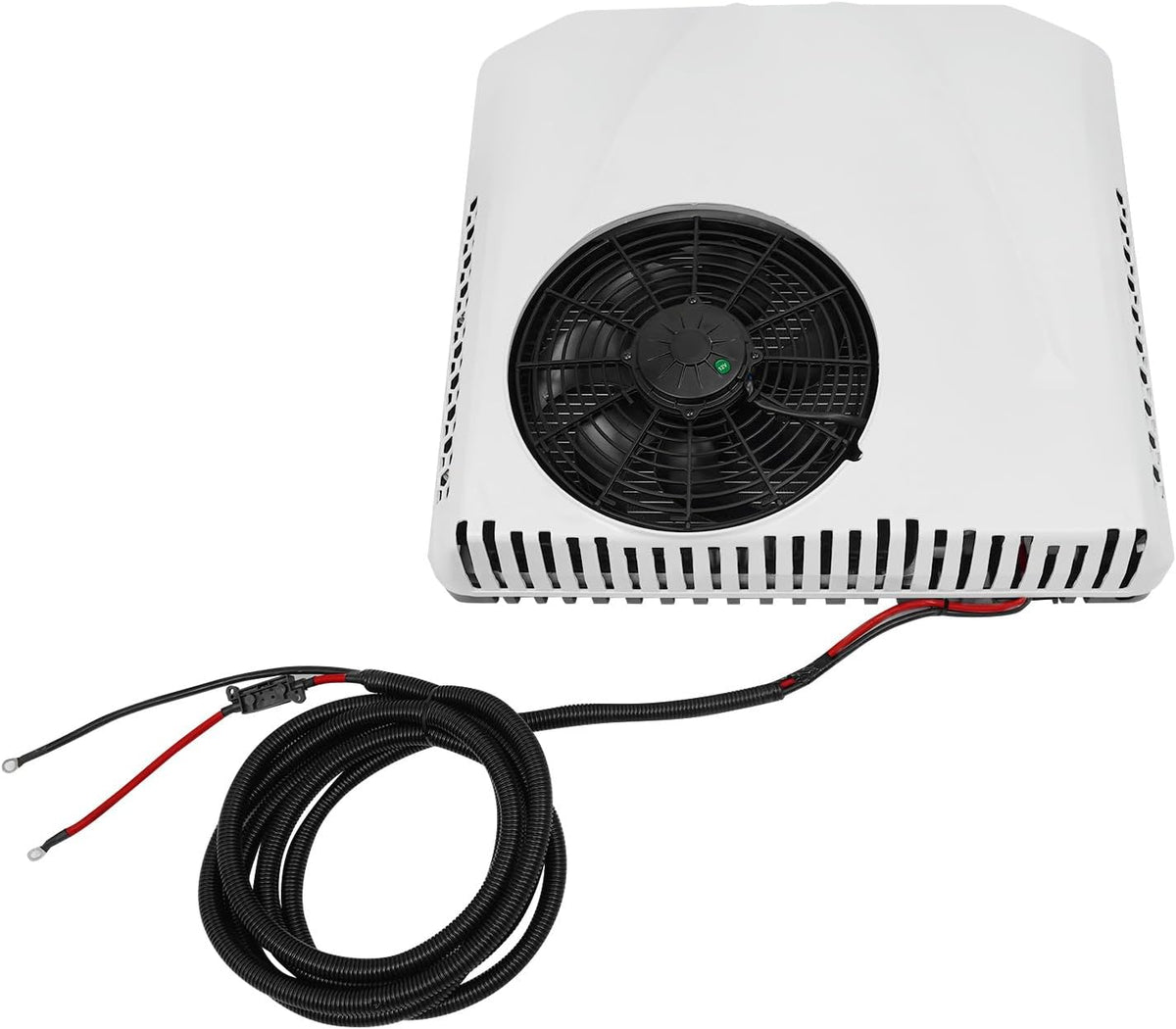 OMGGYER Mobiles Klimagerät, 12 V, Weiß/Schwarz, Ultradünne Inverter Dachklimaanlage, leise Elektrische Automotive Split Klimaanlage AC Einheit
