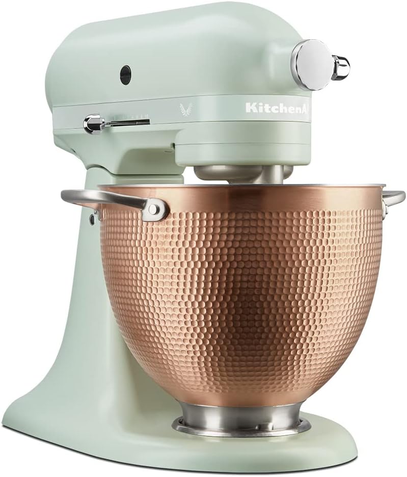 KitchenAid Knet- & Rührmaschinen, Hellgrün/Kupfer, Artisan 5KSM180LEELB Blossom ltd. Edition m. gehämmerter