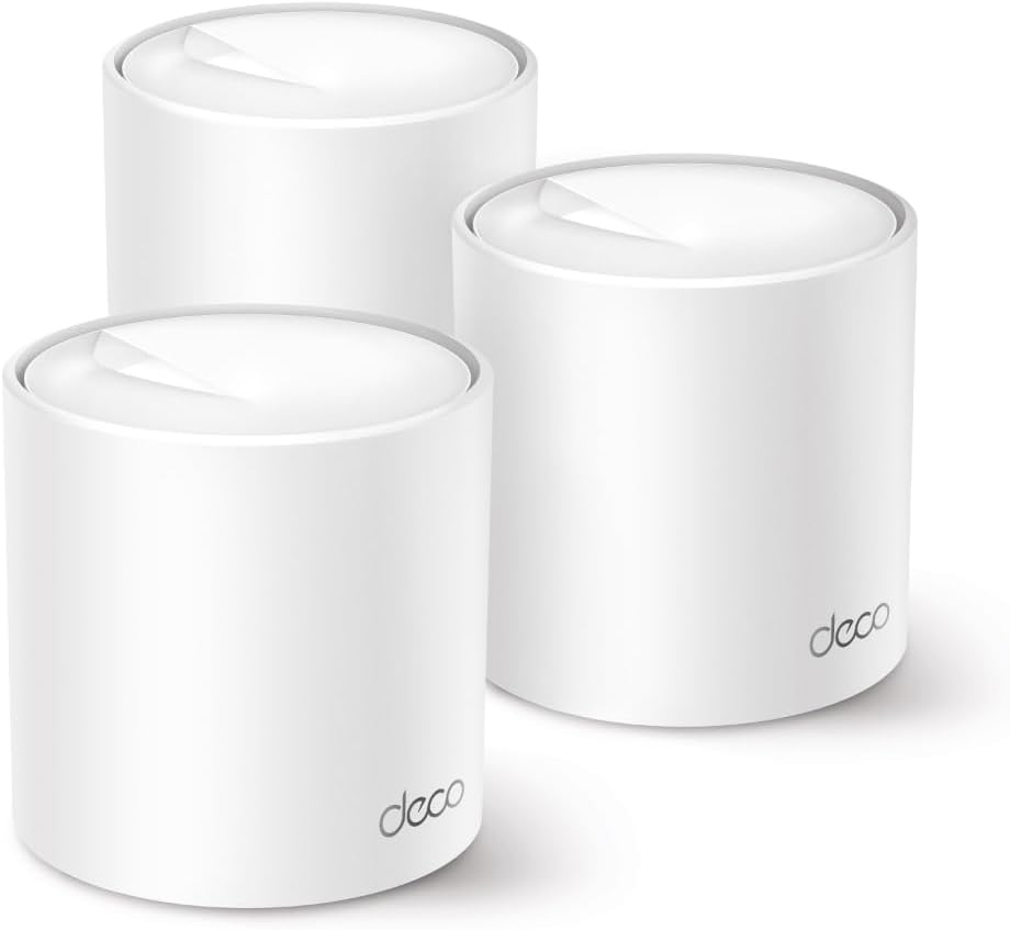 TP-Link WLAN-Mesh-Systeme, Weiß, Deco X50 Mesh WLAN Set (3 Pack), Wi-Fi 6 AX3000 Dual Band Router & Repeater, 3X Gigabit Ports für Jede Einheit