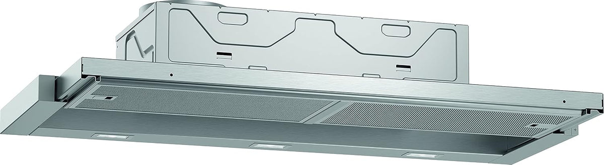 NEFF Dunstabzugshaube, 90 cm, Schwarz/Silber, D49ED22X1, Flachschirmhaube N50, Energieeffizienzklasse A, Silbermetallic