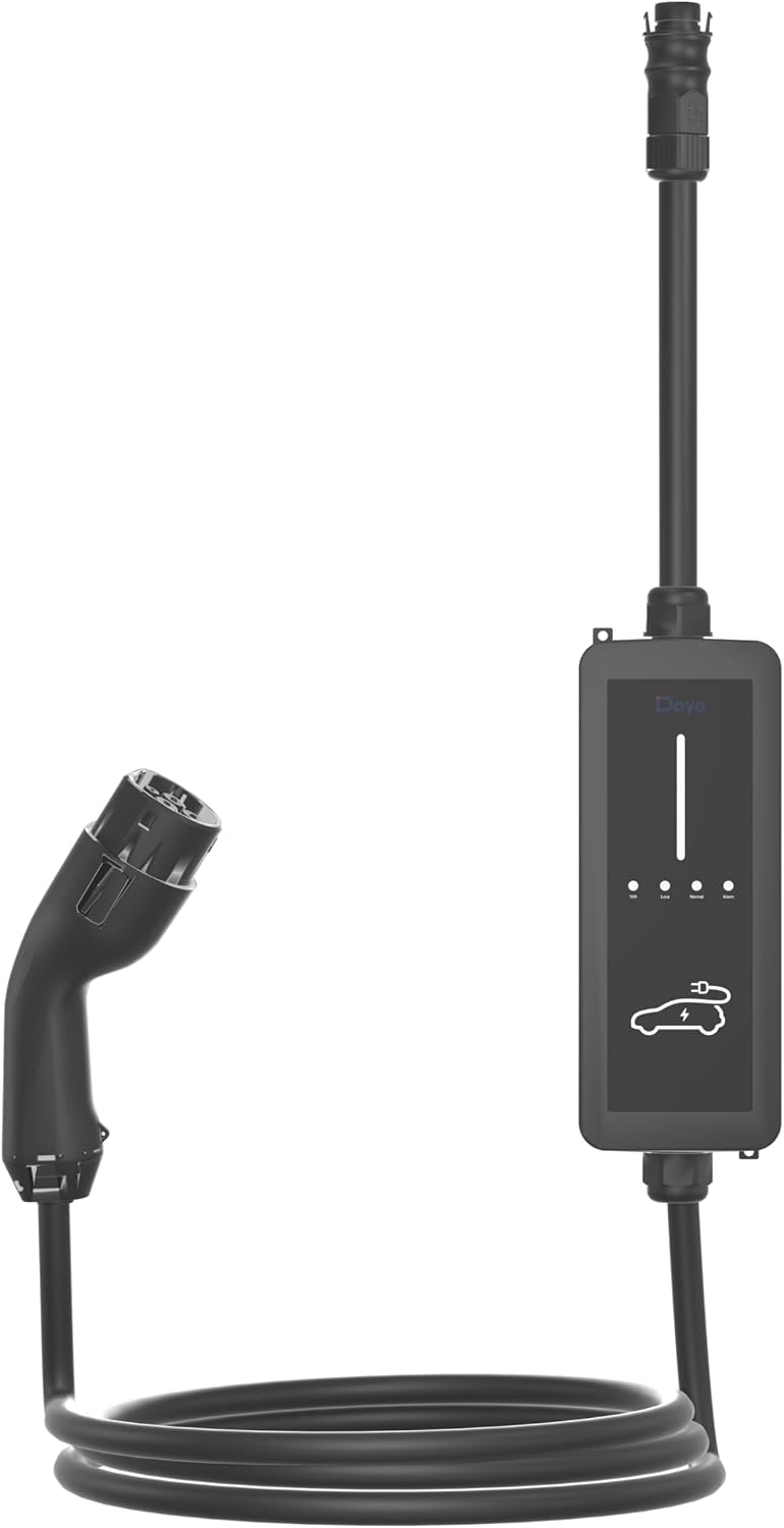 deye Ladestationen, 11 kW, Mehrfarbig, Mobile Wallbox Ladekabel Typ 2 Ladegerät Auto 16A, IP66