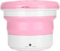 Samnuerly Waschmaschine, 13 l, Rosa, Zusammenklappbare Mini- für Schuhe, tragbare Ultraschall- n mit Ozon, energiesparend
