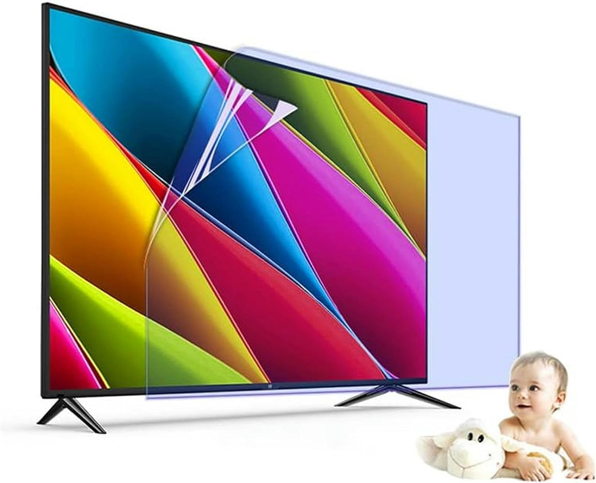 Monitor, 85 Zoll, Schwarz, Tv-Displayschutz Für 75- Standard- Oder Curved- e, Matte, Blendfreie Und Entspiegelte Pet-Schutzfolie