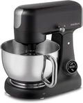 MEDION Universalküchenmaschinen, 4,6 L, schwarz, Küchenmaschine (Fleischwolf, Edelstahlschüssel, leiser Gleichstrommotor
