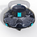 WINNY POOL CLEANER Poolroboter, 60 m, Schwarz/Transparent, 200 roboter, sauger kabellos mit Akku, 75 Min. Laufzeit