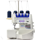 JUKI Overlock-Nähmaschinen, 33 x 28 x 31 cm, Weiß, Overlockmaschine mit automatischem Einfädeln und Nadeln, Metall