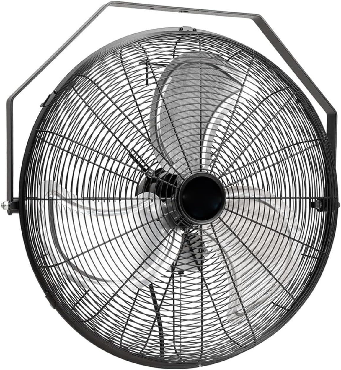 Monitor, 50,8 cm Durchmesser., pulverbeschichtetes Stahlgitter, Aluminium-Körper., Weiß