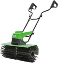 WAFOHSR Elektrische Gartenwerkzeuge, Schwarz, 24-Zoll-Extrabreite Elektrische Bürstenkehrmaschine, Kunstrasen-Power-Besen GroßE ReinigungsfläChe