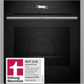 Neff Backofen, 60x60 cm, Silber, B54CR71N0, Stiftung Warentest GUT (2, N 70, Smarter Einbau-, Made in Germany, Pyrolyse