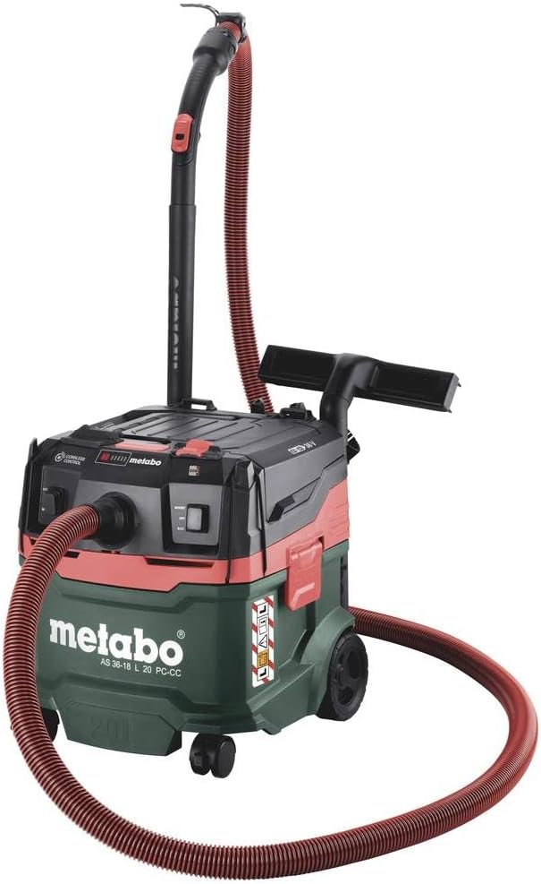 metabo Stabstaubsauger, 18 L, Schwarz, Akku-Nass-Trockensauger AS 36- 20 PC-CC