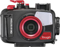 OM SYSTEM Kamera, 45 m, Schwarz/Rot, PT-059 Unterwassergehäuse, passend für Tough TG-7 & Olympus TG-6, wasserdicht bis