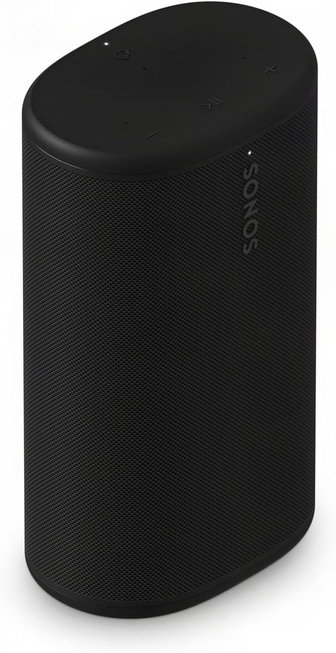 Sonos Audiogerät, Schwarz, Play, Leistungsstark, tragbar und für Alles bereit Play liefert großartigen, egal wo Sie gerade sind