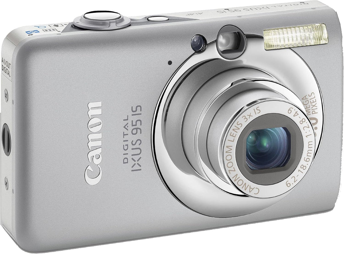 Canon Kamera, 2,5 Zoll, 6,4 cm, silber, Digital IXUS 95 IS Digital (10 MP, 3-fach opt. Zoom, Display, Bildstabilisator)
