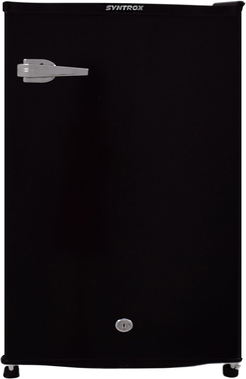 Syntrox Kühlschrank, 126 l, Weiß, Germany Retro Biham
