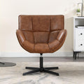 chairus Monitor, Braun, Sessel Wohnzimmer Ohrensessel, Loungesessel Drehbar PU Leder