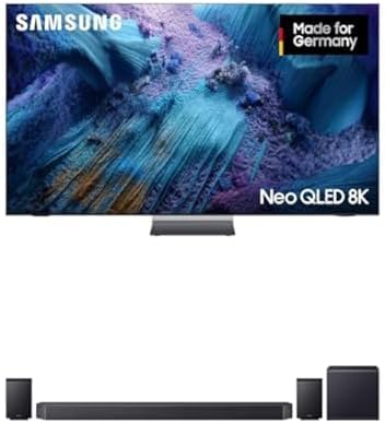 Samsung Fernseher, 65 Zoll, 163 cm, Schwarz, Neo QLED 8K TV QN990F Mini LED AI mit Glare Free