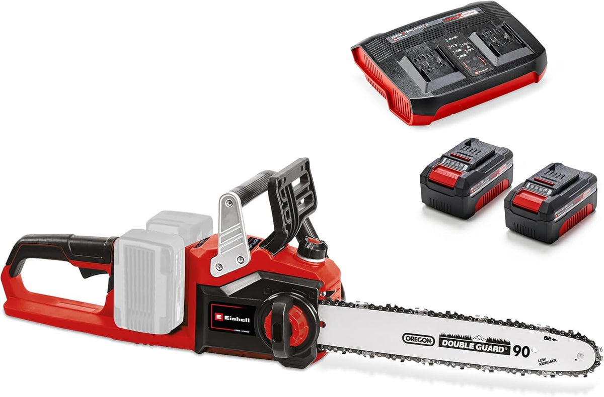 Einhell Kettensäge, 4,0 Ah, 33 cm, 36 V, 15 m, Rot/Schwarz/Silber, Akku- GE-LC 36/35 Li Power X-Change (Li-Ion