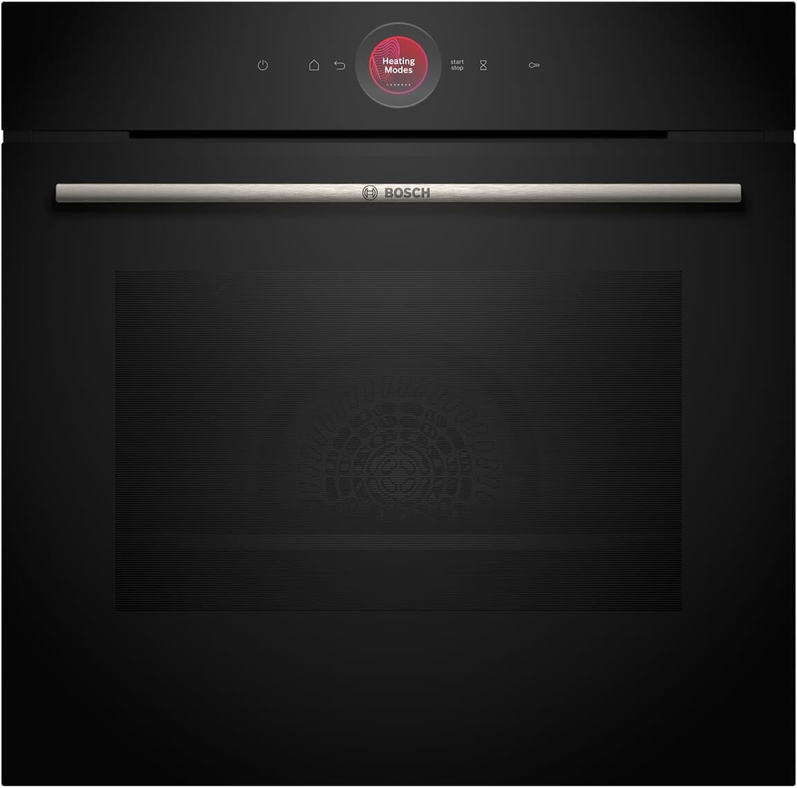 Bosch Backofen, 60 x 60 cm, Schwarz, HBG7341B1, Serie 8 Smarter Einbau-, Made in Germany, Schmutzabweisend & Selbstreinigend