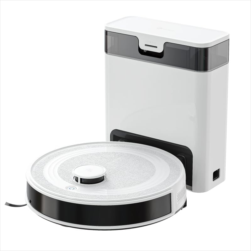 Lefant Staubsauger, Schwarz, M2 Pro Roboter mit automatischer Staubentleerung, 6000 Pa, Laser-Navigation, personalisierte Reinigung