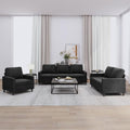 Sofa Emmtore, Samt (100 % Polyester), Metall, Textilene, Sperrholz, Schwarz, Wohnzimmersofa