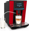 Acopino Kaffeevollautomat, Schwarz/Silber, Vittoria OneTouch, Cappuccino & Latte auf Knopfdruck, großes 3, 5' Touchdisplay