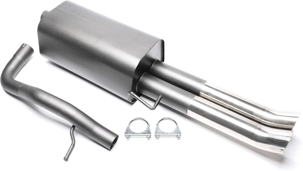 TA Technix Endschalldämpfer, Silber, Sport 2x76 mm DTM Audi A4