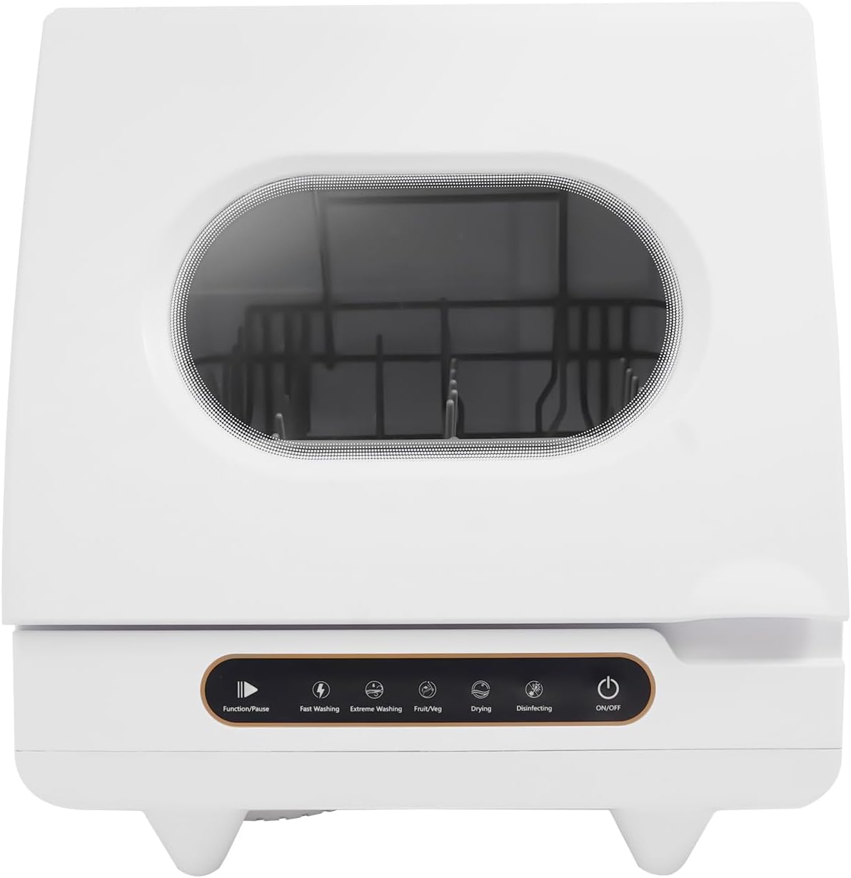 Tischgeschirrspüler, 55 dB, 800 W, 38 cm, Lebensmittelgerechtes PP, ABS, Weiß
