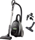 AEG Bodenstaubsauger VX7-2-ÖKOX, 600 W, Schwarz, mit Beutel, 75% Recyclingmaterial, Automatische Saugkraftregulierung