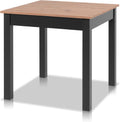 smart Esstisch, 80x80 cm, 120 cm, Schwarz/Holz, Asteiche, Küchentisch ausziehbar bis, Esszimmertisch aus Holzwerkstoff inkl. erweiterbare