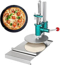 PioMue Teigpressen, Schwarz, Manuelle Pizzateigpresse, Teigwalze, Teigausrollmaschine, Nudelmaschine, gewerbliche Chapati-Platte