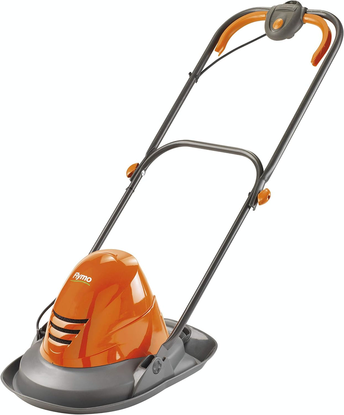 Flymo Rasenmäher, 1400 W, 26 cm, Orange/Grau, Turbo Lite 260 Elektrischer Hover, Schnittbreite