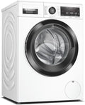 Bosch Waschmaschine, 9 kg, Weiß/Schwarz, WAV28M33 Serie 8 Frontlader, 48 kWh pro 100 Waschzyklen, 1400 UpM, weiß
