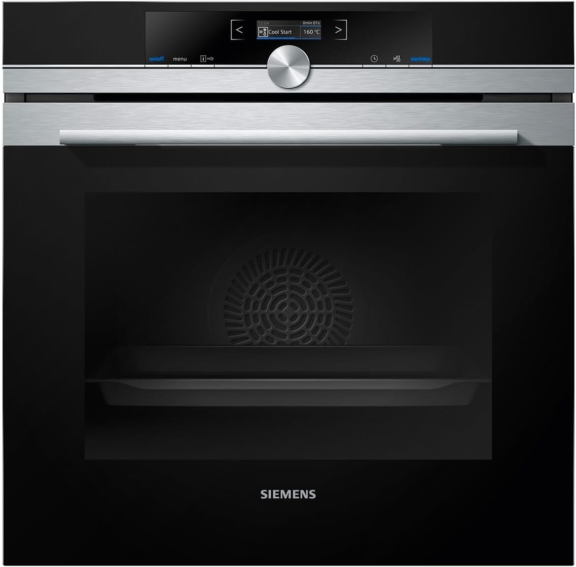 SIEMENS Backofen, 71 l, Schwarz, HB634GBS1 iQ700 Einbau / A+ / / /Edelstahl / 4D Heißluft