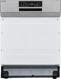SHARP Geschirrspüler, 60 cm, Silber, QW-NA25GS44BS-DE teilintegrierbarer, 14 Maßgedecke, Inverter-Motor, 8 Programme inkl. 14 Min. Kurzprogramm