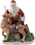 Villeroy und Boch Christmas Toys Memory Spieluhr Tannenbaum, Porzellan, Weiß/Grün Sammelfiguren, 30 x 24 x 35 cm, Rot/Braun/Grün/Weiß