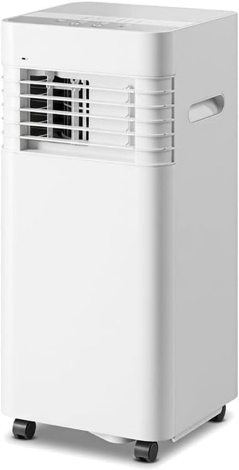 Mobiles Klimagerät, Weiß, Tragbare Klimaanlage 12000 BTU, tragbare Klimageräte mit Fernbedienung, 24-Stunden-Timer